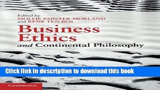 [PDF] Business Ethics and Continental Philosophy Read online E-book