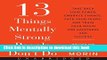 Books 13 Things Mentally Strong People Don t Do CD: Take Back Your Power, Embrace Change, Face