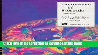 Ebook Dictionary of Steroids Free Online