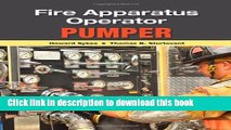 Books Fire Apparatus Operator: Pumper Full Download