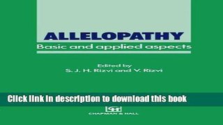 Ebook Allelopathy: Basic and applied aspects Full Online