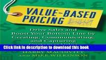 Ebook Value-Based Pricing: Drive Sales and Boost Your Bottom Line by Creating, Communicating and