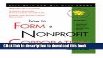 Ebook How to Form a Nonprofit Corporation: With Forms Free Online
