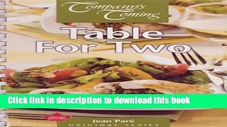 Books Table for Two (Company s Coming) Full Online
