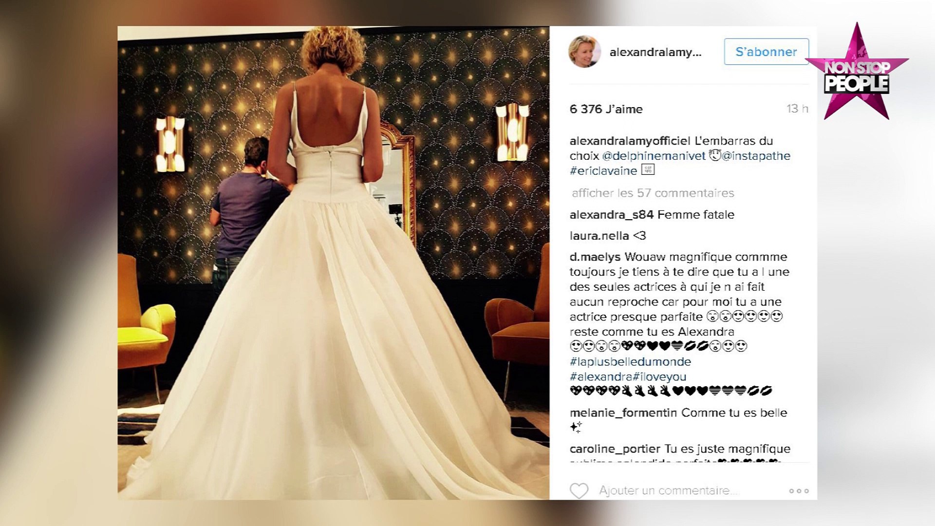 Alexandra Lamy bientôt mariée ? Elle dévoile des photos de sa robe sur  Instagram (VIDEO) - Vidéo Dailymotion