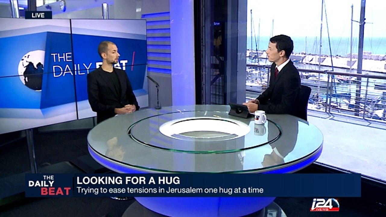 Looking for a hug : trying to ease tensions in Jerusalem one hug at a time