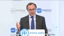 Alfonso Alonso, candidato del PP a lehendakari