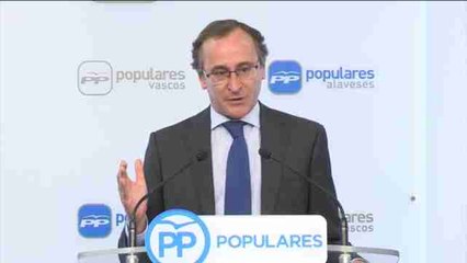 Alfonso Alonso, candidato del PP a lehendakari