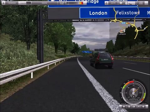 German truck simulator#4 - Cały Kurs Z Londynu Na Felixtowe i Kolejny Kurs na shelfild