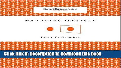 Ebook Managing Oneself (Harvard Business Review Classics) Free Online