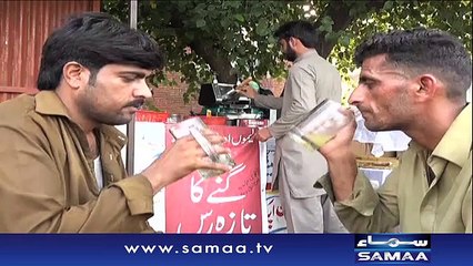 گنے کا رس نکالنے کیلئے جدید مشین آگئی _ Samaa Urdu News