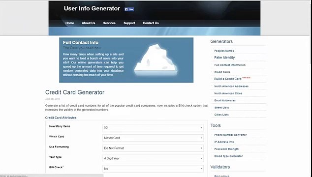 Real Credit Card/Master Card Generator 2017.