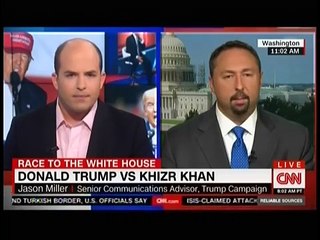 CNN's Brian Stelter Stops Trump Campaign's Attempt To Spin Attacks On Khizr Khan