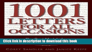 Books 1001 Letters For All Occasions: The Best Models for Every Business and Personal Need Free
