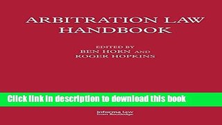 Books Arbitration Law Handbook Free Online