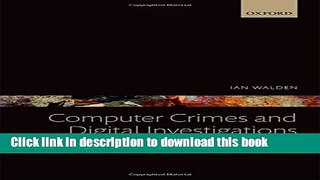 Books Computer Crimes and Digital Investigations Full Download