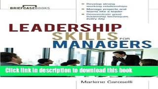 Books Leadership Skills for Managers Full Online