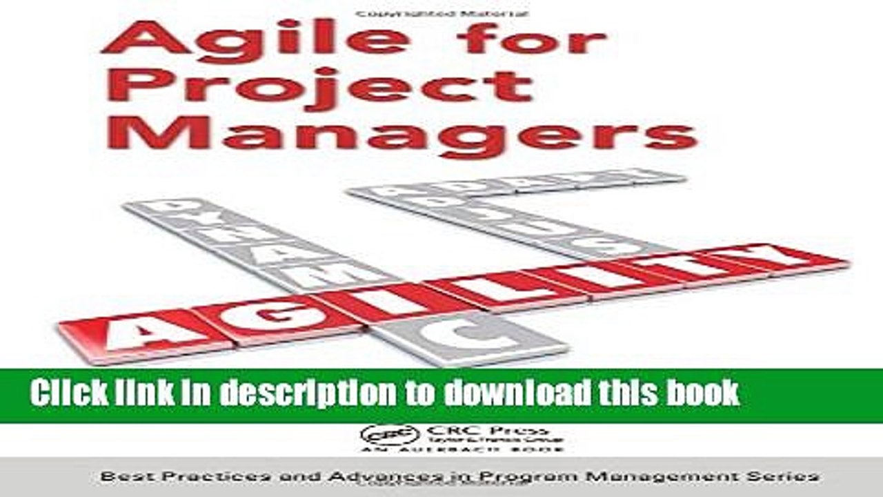 [Read PDF] Agile for Project Managers (Best Practices and Advances in Program Management) Ebook Free