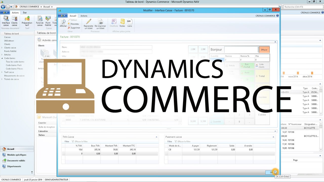 Dynamics Commerce gestion de caisse | Démonstration