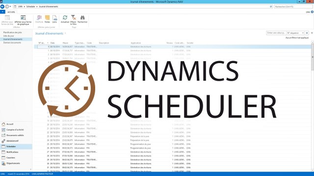 Dynamics Scheduler | Démonstration du vertical Microsoft Dynamics NAV