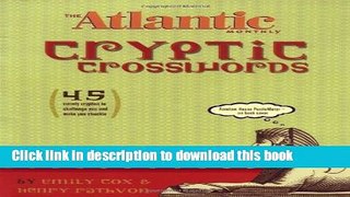 [Read PDF] The Atlantic Monthly Cryptic Crosswords Download Online