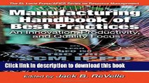 [Read PDF] Manufacturing Handbook of Best Practices: An Innovation, Productivity, and Quality