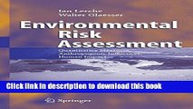 Environmental Risk Assessment: Quantitative Measures, Anthropogenic Influences, Human Impact Free