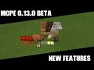 MCPE 0.13.0 Beta Build 1 Showcase Redstone