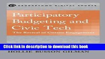 Ebook Participatory Budgeting and Civic Tech: The Revival of Citizen Engagement (Georgetown