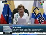 Venezuela: CNE pide investigar irregularidades en firmas recolectadas