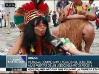 Indígenas de Brasil exigen respeto a sus derechos