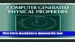 Ebook Computer Generated Physical Properties (Computer Modeling for Environmental Management) Free