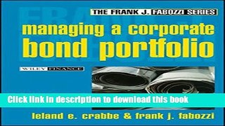 [Read PDF] Managing a Corporate Bond Portfolio Download Free