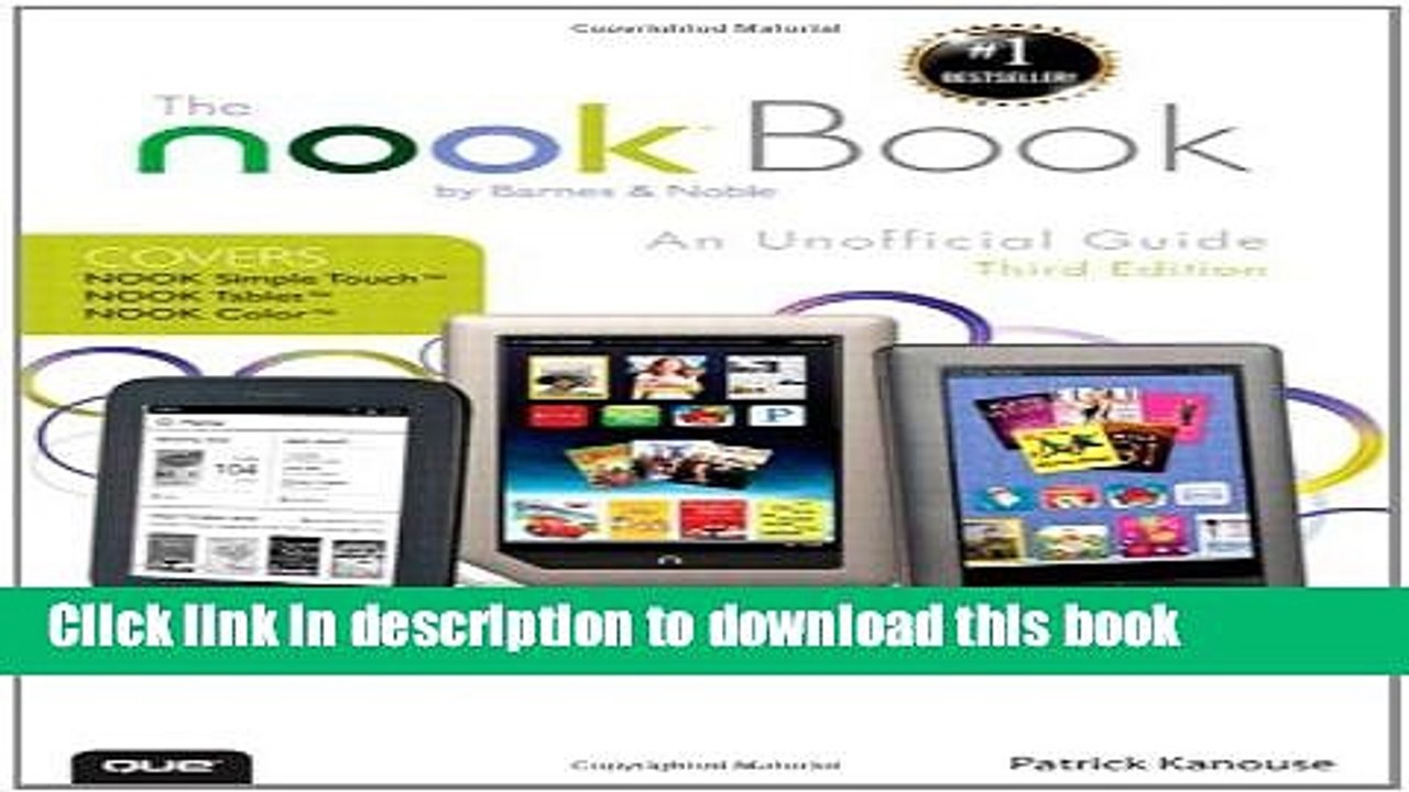 PDF  The NOOK Book: An Unofficial Guide: Everything you need to know about the NOOK Tablet, NOOK