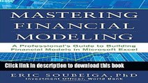 Books Mastering Financial Modeling: A Professional s Guide to Building Financial Models in Excel