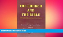 FREE DOWNLOAD  Church and The Bible: Official Documents of the Catholic Church READ ONLINE