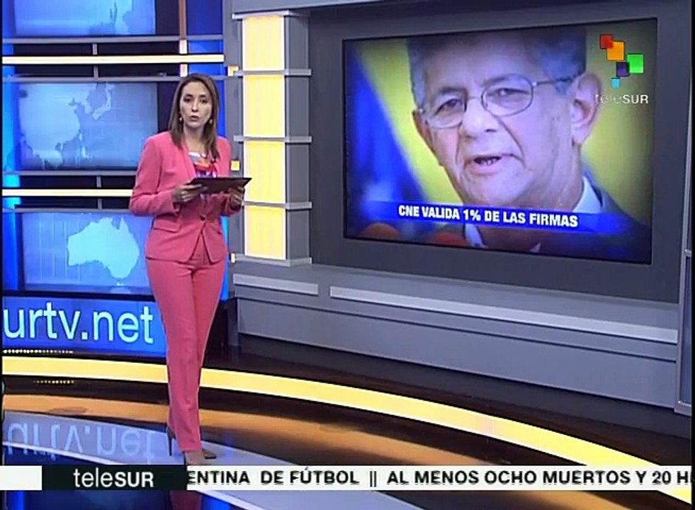 Informa CNE de Venezuela en twitter sobre referendo revocatorio