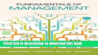 Books Fundamentals of Management, Seventh Canadian Edition Plus MyManagementLab with Pearson eText