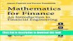Books Mathematics for Finance: An Introduction to Financial Engineering Free Online