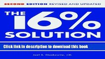 Books The 16 % Solution, Revised Edition: How to Get High Interest Rates in a Low-Interest World