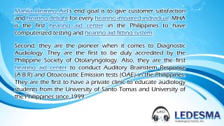 Ledesma Audiological Center Inc. - Best Hearing Centers in Manila