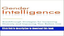 PDF  Gender Intelligence: Breakthrough Strategies for Increasing Diversity and Improving Your