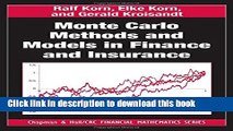 Ebook Monte Carlo Methods and Models in Finance and Insurance Free Download KOMP