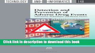 Ebook Detection and Prevention of Adverse Drug Events:  Information Technologies and Human