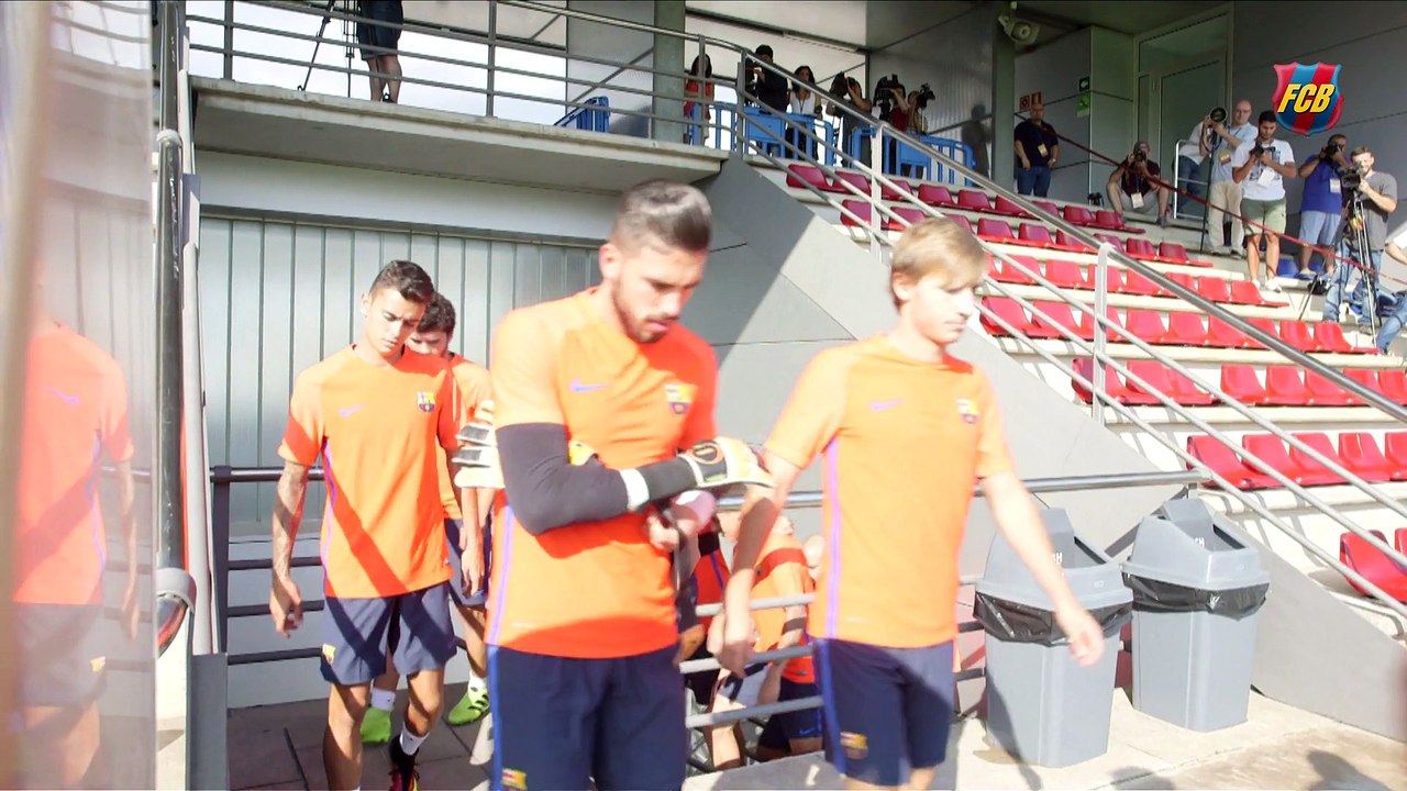 FC Barcelona training session: pre-season