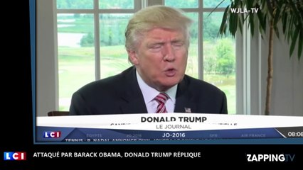 Donald Trump attaqué par Barack Obama, il réplique (Vidéo)