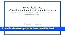 Books Public Administration: A Comparative Perspective (6th Edition) Free Download