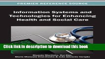 Ebook Information Systems and Technologies for Enhancing Health and Social Care (Premier Reference