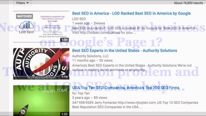 Rank your business on Page 1 of Google with LOD SEO