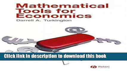 PDF  Mathematical Tools for Economics  Online